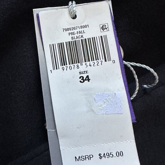 Ralph Lauren Purple Label Pleated Pants Black 34 US (Waist 32”) Made in Italy - Picture 4 of 16